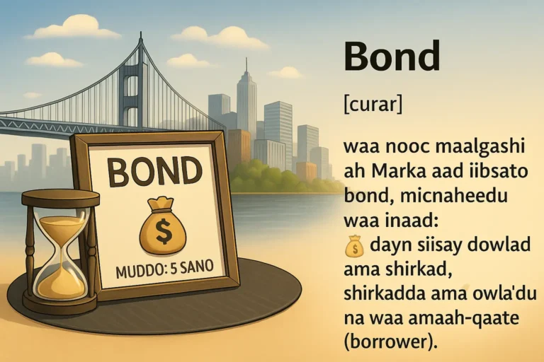 Waa Maxay Bond (Curar)? Qeexitaan iyo Fahamka Maalgashiga